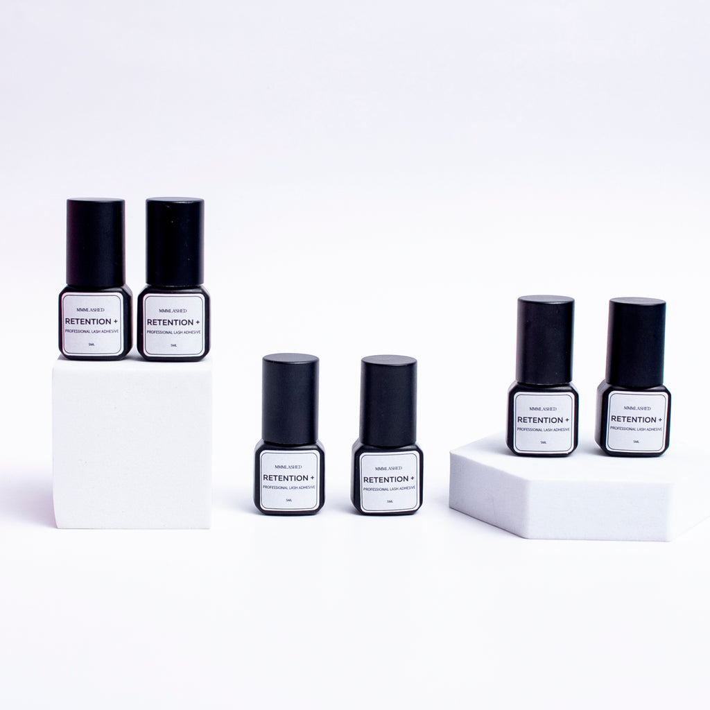 Retention+  lash adhesive| 0.5sec drying black lash glue