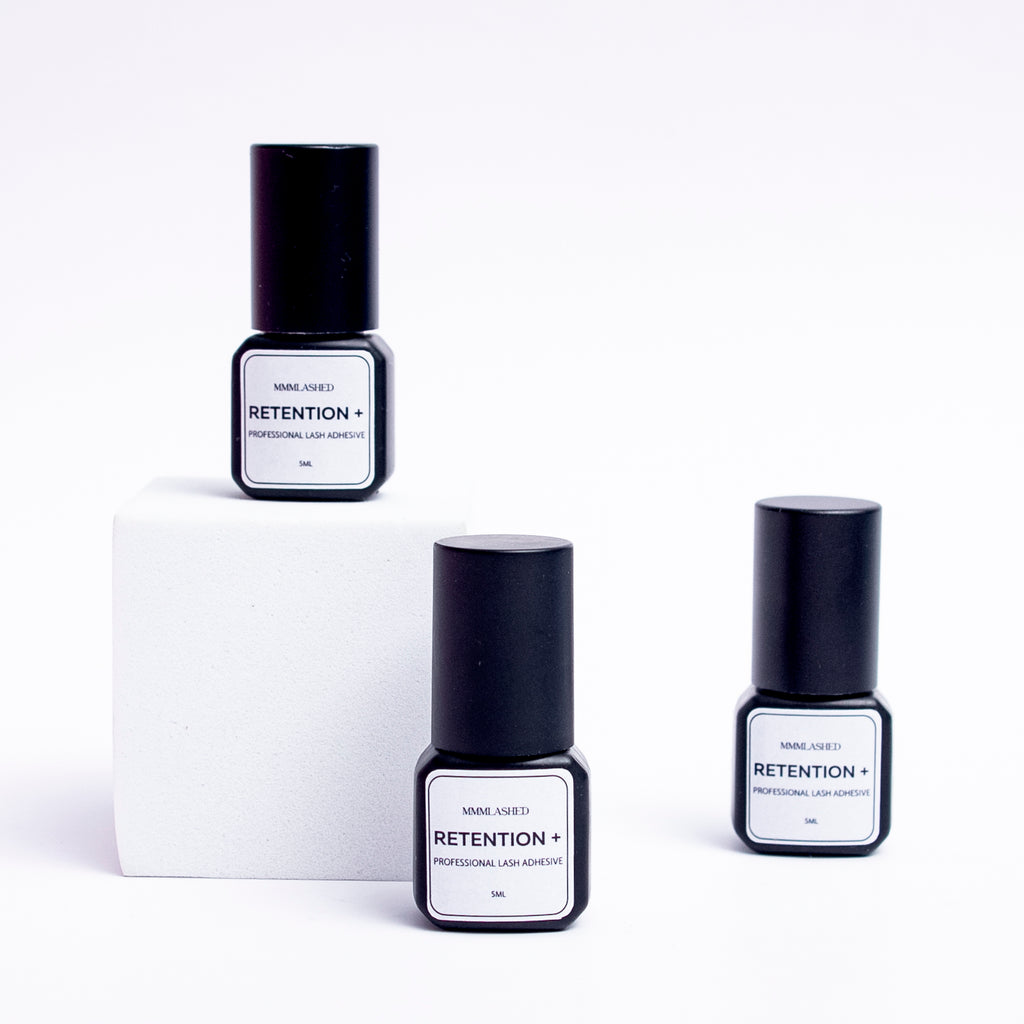 Retention+  lash adhesive| 0.5sec drying black lash glue