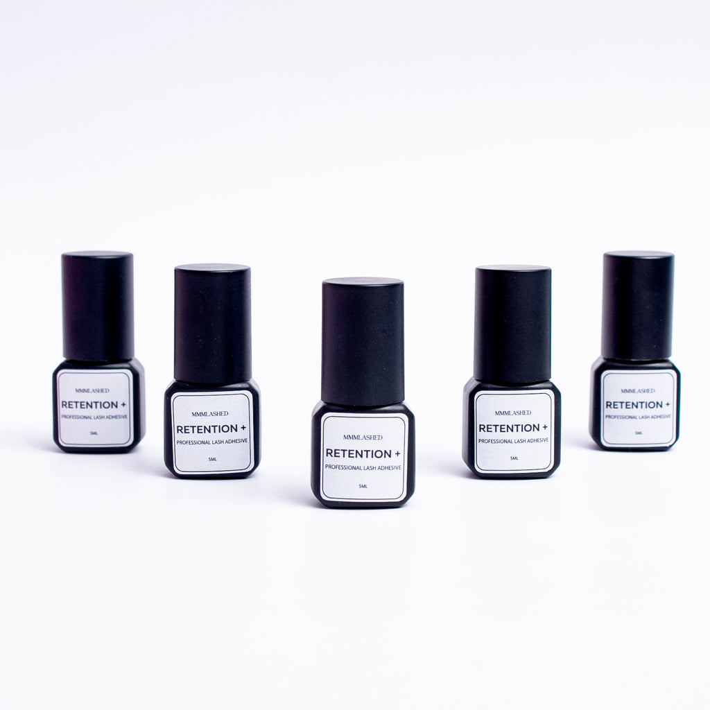 Retention+  lash adhesive| 0.5sec drying black lash glue