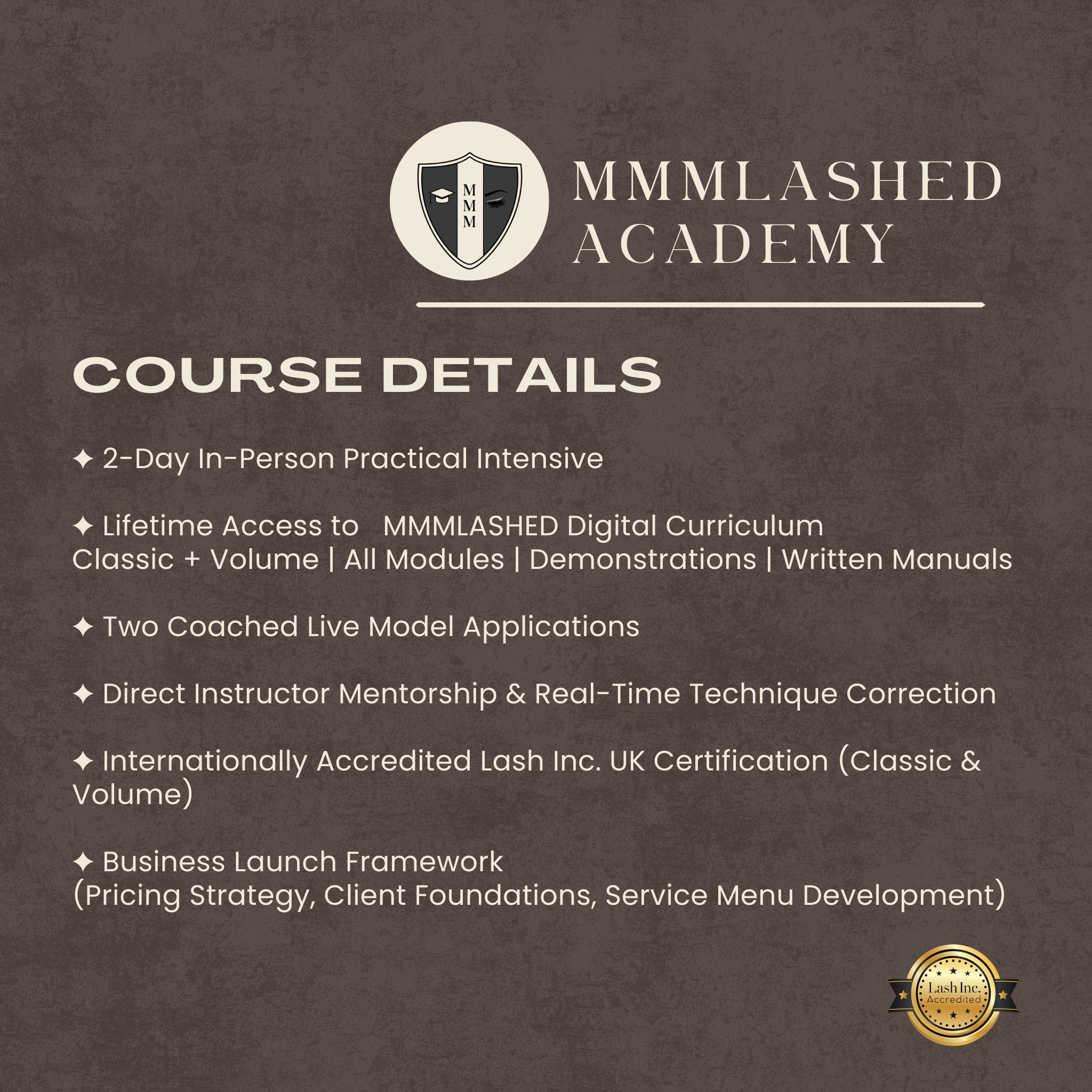 Classic & Volume Lash Course | Lash Inc Accredited Lash Training Johannesburg & Cape Town