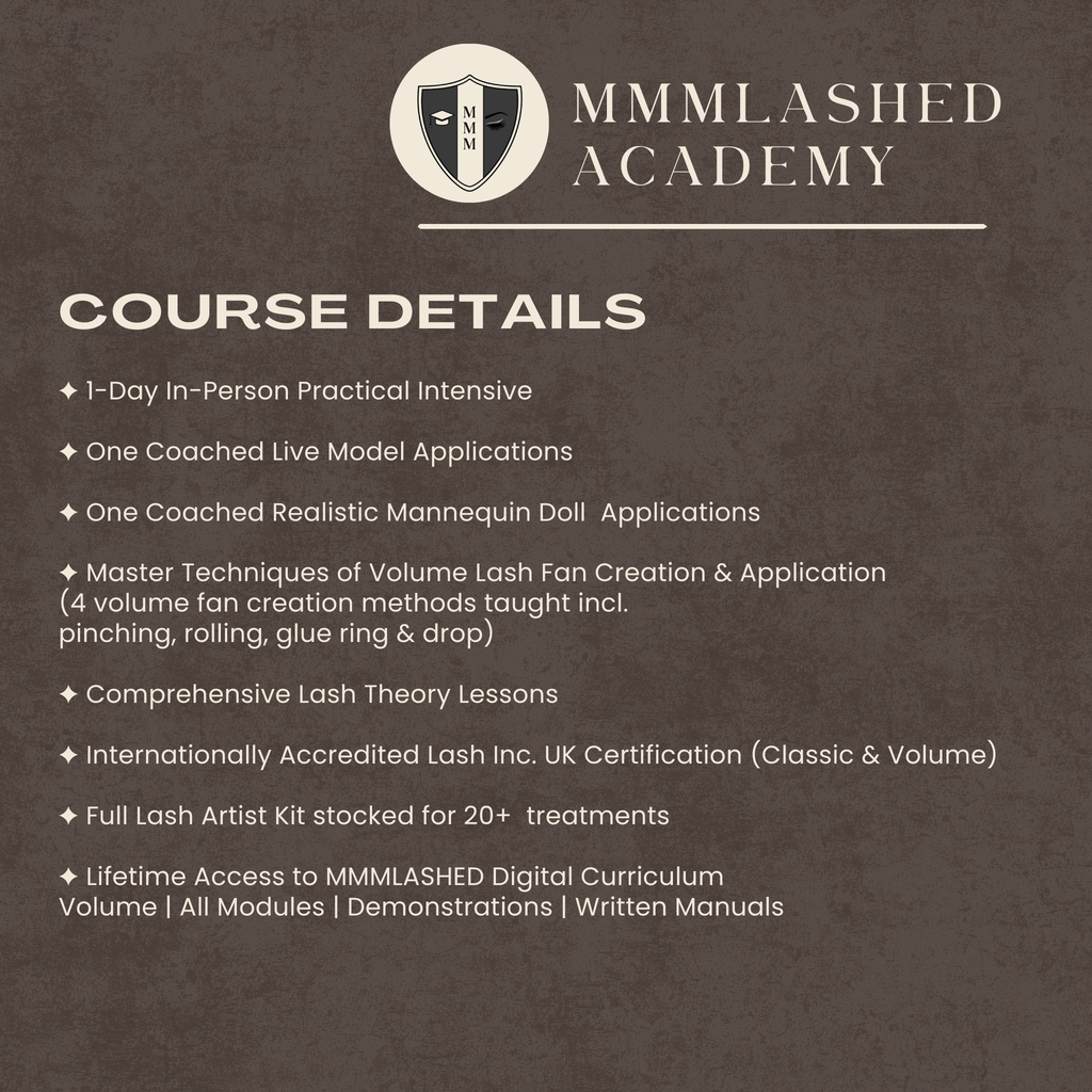 Volume Lash Course | Lash Inc Accredited Lash Training Johannesburg & Cape Town